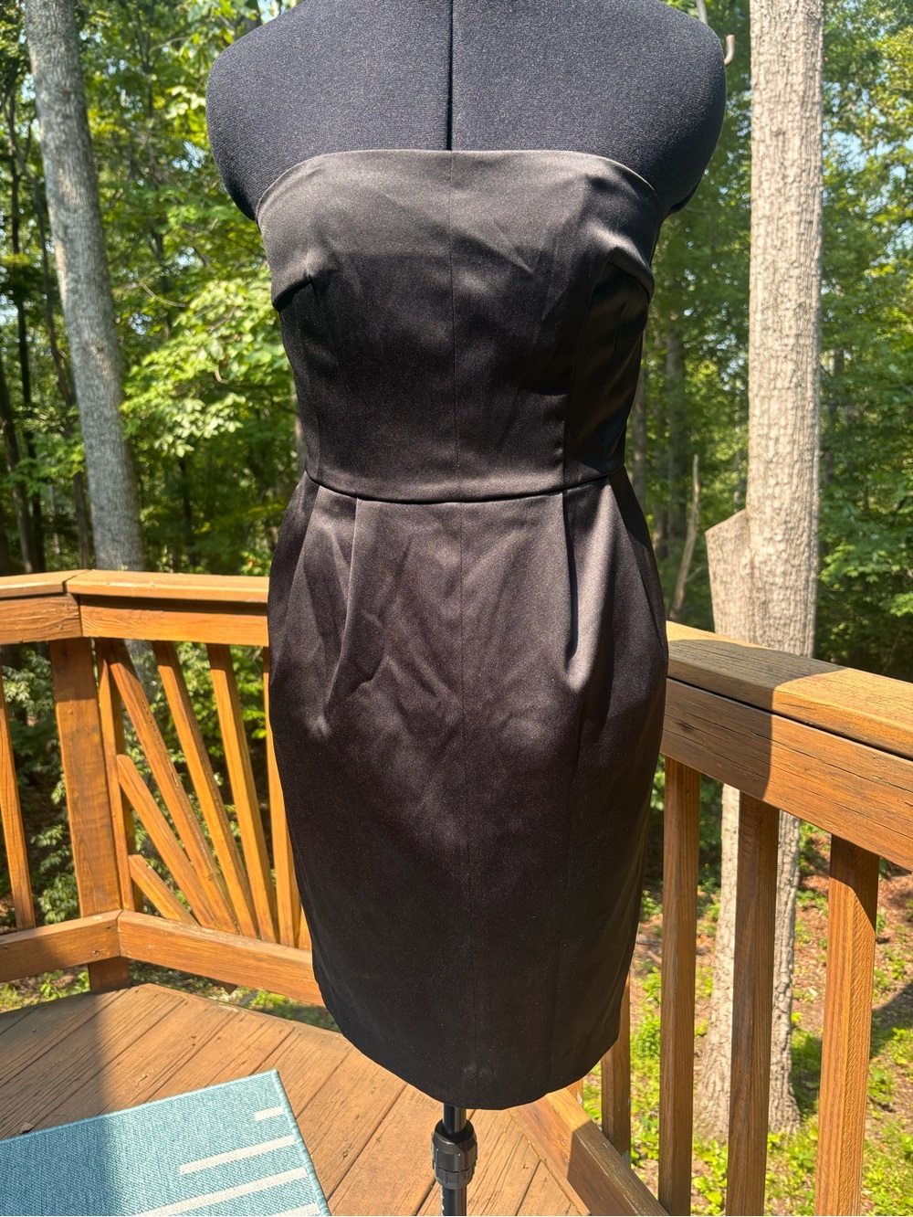 Express Strapless Black Sheath Dress - Classic Elegant Silhouette